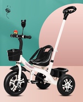 Walking baby walking artifact light one year old baby car children car outdoor large hand push three-wheeled bicycle