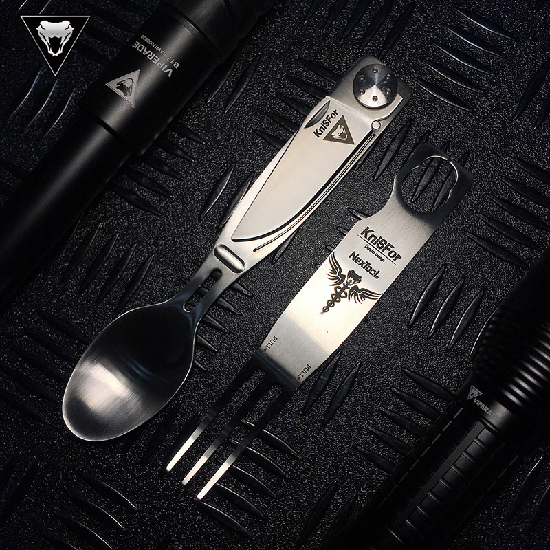 Viperade Viper K13 multifunctional outdoor knife portable army knife camping barbecue knife fork spoon set