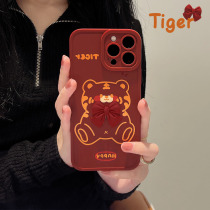 Red butterfly knots apply iphone13promax Apple 12 phone shell 11 stereopsis xr Angel Eye 8p Soft