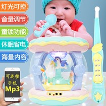 Baby hand clap drum baby music drum rechargeable carousel childrens educational toy beat drum 0-1-3 years old