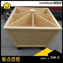 Supermarket four sides sell rice cabinet Rice grain barrel Rice bucket Rice bucket Wooden shelf Loose grain five grains display cabinet