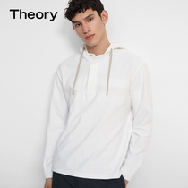 Theory Spring   Summer 2021 Mens Cotton horizontal stripe pattern sweater L0294510