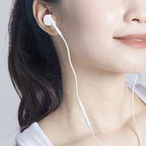 Headphones wired in-ear type Suitable for Huawei oppor11reno3 Xiaomi 8p Android vivox9x20 computer universal round hole 3 5mm wire control girls cute in-ear type