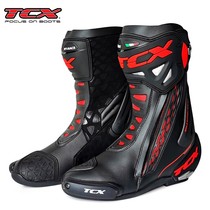 Spot Italy imported TCX motorcycle track boots long motorcycle travel riding boots Fall-resistant wear-resistant racing boots men