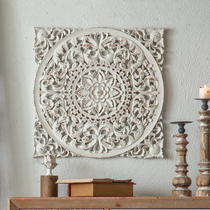 French home wall decoration Porch wall hanging living room wall hanging carved hollow wall pendant Soft wall decoration Old