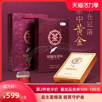 Black tea authentic Hunan Anhua Chinese Tea hand-built Jinhua Fu Brick Guan Yi Sheng Black Tea gift box tea 990g