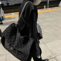 Single shoulder big bag women 2021 New lazy denim bag large capacity chain denim bag small fragrant wind