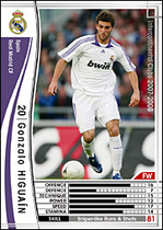WCCF PANINI White Card 07-08 Real Madrid Real Madrid 316 336 Higuain
