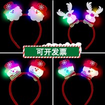 Christmas headdress headband glowing jewelry Christmas Day Elk children adult Hat Head ring kindergarten wholesale