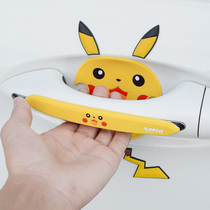 Car door bowl sticker Door anti-collision strip Door handle anti-rub strip Rearview mirror decorative cartoon handle film supplies Daquan