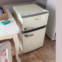 European Retro Fridge Breast Milk Storage Mini Double Door Style Home Refrigeration Freeze Energy Saving Office Rental