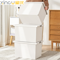 Xingyou storage box Household storage box Finishing artifact Plastic king-size thickened wardrobe storage box Storage box