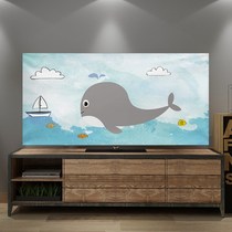 TV Dust Cover Simple Modern Wall-mounted TV Cover 2021 New Cover Cloth Scarf 50 Inch 55 Inch 60