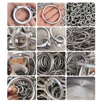 Customized iron 304 stainless steel ring O-shaped steel ring welding circle solid hollow ring pull customized