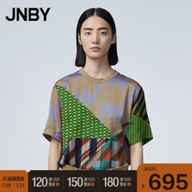 (Shopping mall with the same)JNBY Jiangnan commoner 21 summer new shirt pullover stitching pattern 5L3152660