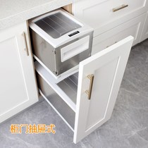 Love dream bird rice box pull basket built-in cabinet rice bucket kitchen rice flour box household drawer pull rice box surface
