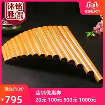 The Flute Musical instrument beginner 22 tube C tune professional performance children students 15 tube zero basic introduction G bitter bamboo row flute Xiao