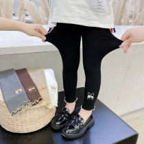 Girl Beats Bottom Pants Spring Autumn Korean Version Foreign Air Female Baby Spring Slim Fit Pants Trendy Children Spring Dress Elastic Pants