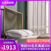 Wrought iron wrought iron bed princess bed Nordic 1 8 m 1 5 meters hob modern minimalist light luxury network red bed