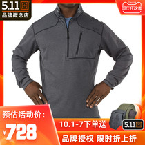 USA 5 11 Half Zipper Scout Sweatshirt Long Sleeve 511 Warm Coat Men Outdoor Stand Collar Snatch 72045