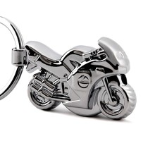 Belt LED Light Motorcycle Key Buckle Creative Car Key Chain Pendant Metal Key Ring