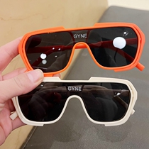 Childrens Korean version Fashion Chaoboy Baby sunglasses integrated box Girls Anti-UV glasses Childrens sunglasses