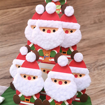 Plush three-dimensional Christmas card Japan authorized Taiwan jeancard Santa Claus Universal cartoon stacked arhant New