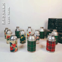 Old-fashioned Thermos bottle 70 80 s nostalgic old objects ornaments aluminum thermos antique collection props small warm pot