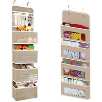 Fabric Sleeping room storage bag Cross-border Clothes Bag Suspended Finishing Bag Amazon Wardrobe Door Rear containing hanging bag