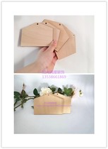 (50 pieces) House-shaped wooden blank handwritten wooden tag painting horse wishing blessing listing decorative tag tag