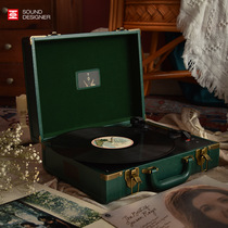 Witch · 1900mini portable retro phonograph portable LP vinyl record machine sea pianist support transcription