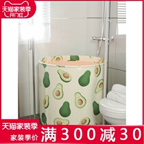  Net celebrity bath tub Bath artifact female folding insulation bath tub basin tank thickened adult household full body bath tub
