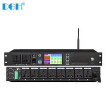 DGH 8-way network WIFI remote mobile phone control computer central control power sequencer 10-way professional manager
