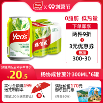 Yang Xiecheng Sugarcane water beverage bamboo cane water fruit and vegetable juice fruit flavor sweet juice beverage tea 300ml * 6 Cans