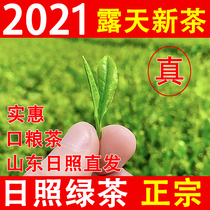 Shandong Rizhao Green Tea 2021 New tea Authentic alpine open-air spring tea Fragrant rich bag ration tea 500g