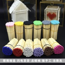 Aroma candle special match creative color Matchbox photo background props long pole fragrance retro matchstick