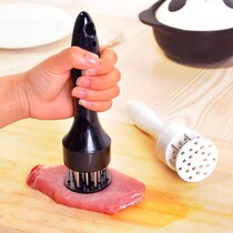 Stainless steel steak matting device with lid 56 needle knife tender meat needle broken tendon needle with meat brush steak flavor meat hammer device