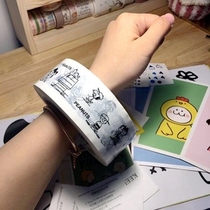 Chao Rain Club Handbook Dry Garbage opp Tape Whole Roll 100m Snoopy Sticker Supreme Tide Tape