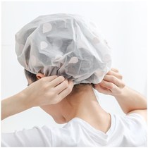 peva thickened shower cap adult shower cap female waterproof bath care headgear kitchen stir-fry cap