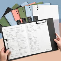 Folder board A4 horizontal folder writing pad board Hard board Finishing test paper operations Folding double-sided folder board This clip Book clip Office writing board clip File splint clip Stationery