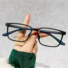 Глазовая рамка для мужчин и женщин Ультралегкие очки для близорукости большое лицо черная рама ретро - художественные очки рамка для измерения