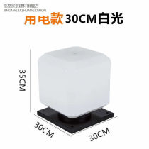 Solar Square Column Head Lamp Outdoor Waterproof Patio Home Big Doorway Wall Lamp Door Pillar Gate Light Villa