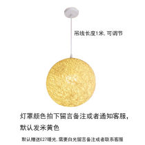 Modern Minimalist Round Spherical Bird Nest Hemp Ball Pendant Light Personality Creative Internet Cafe Bar Bedroom Vines Art Restaurant Lamps Straight