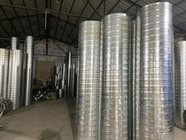 Galvanized tin sheet spiral duct smoke exhaust dust removal stainless steel ventilation duct industrial oil smoke exhaust duct hollow pipe
