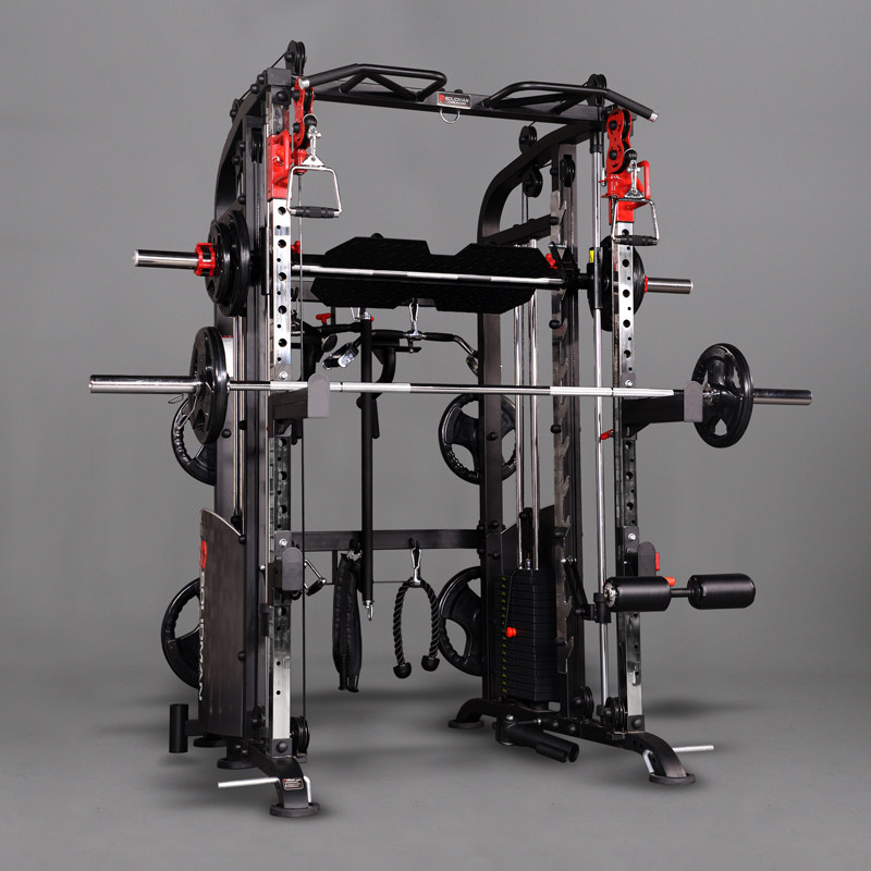 Smith machine integrated trainer lying deep squat gyropod small bird fitness equipment full multi-functional indoor