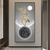 Elk abstract fashion modern entrance decorative painting living room aisle corridor hanging painting room door background painting
