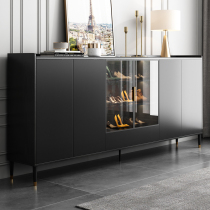 Entry Xuanguan Light Extravagant Extremely Simple Solid Wood Shoes Cabinet Integrated Home Doorway Storage Glass Door Hall Cabinet Partition Decoration Cabinet