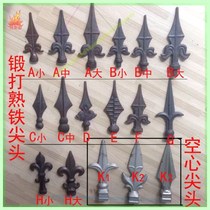 Spear pointy head accessories Cast iron pointy head garden door gun pointy head wrought iron accessories Daquan engineering arrow European style