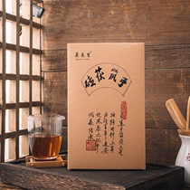 (Send tea knife) black tea Hunan Anhua black tea 2015 hand building gold flower Fu brick tea 1000g Anhua golden flower