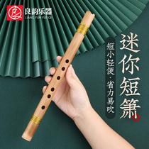 Zero Foundation entry hole portable bitter bamboo Senior short Xiao Mini small flute ancient style six F tune beginner Xiao instrument